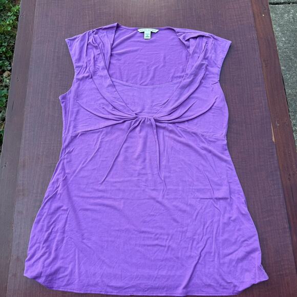 Banana Republic Purple Stretch Top - Women's Size L - Picture 1 of 4